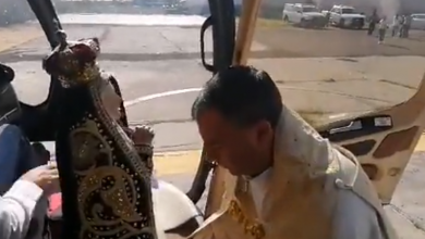 Photo of Helicóptero de Gobierno del Estado es utilizado para «bendición aérea»