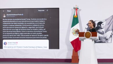 Photo of “MÉXICO FUE TRATADO CON MUCHO RESPETO Y LLEGAMOS A ESTE ACUERDO”: CLAUDIA SHEINBAUM.